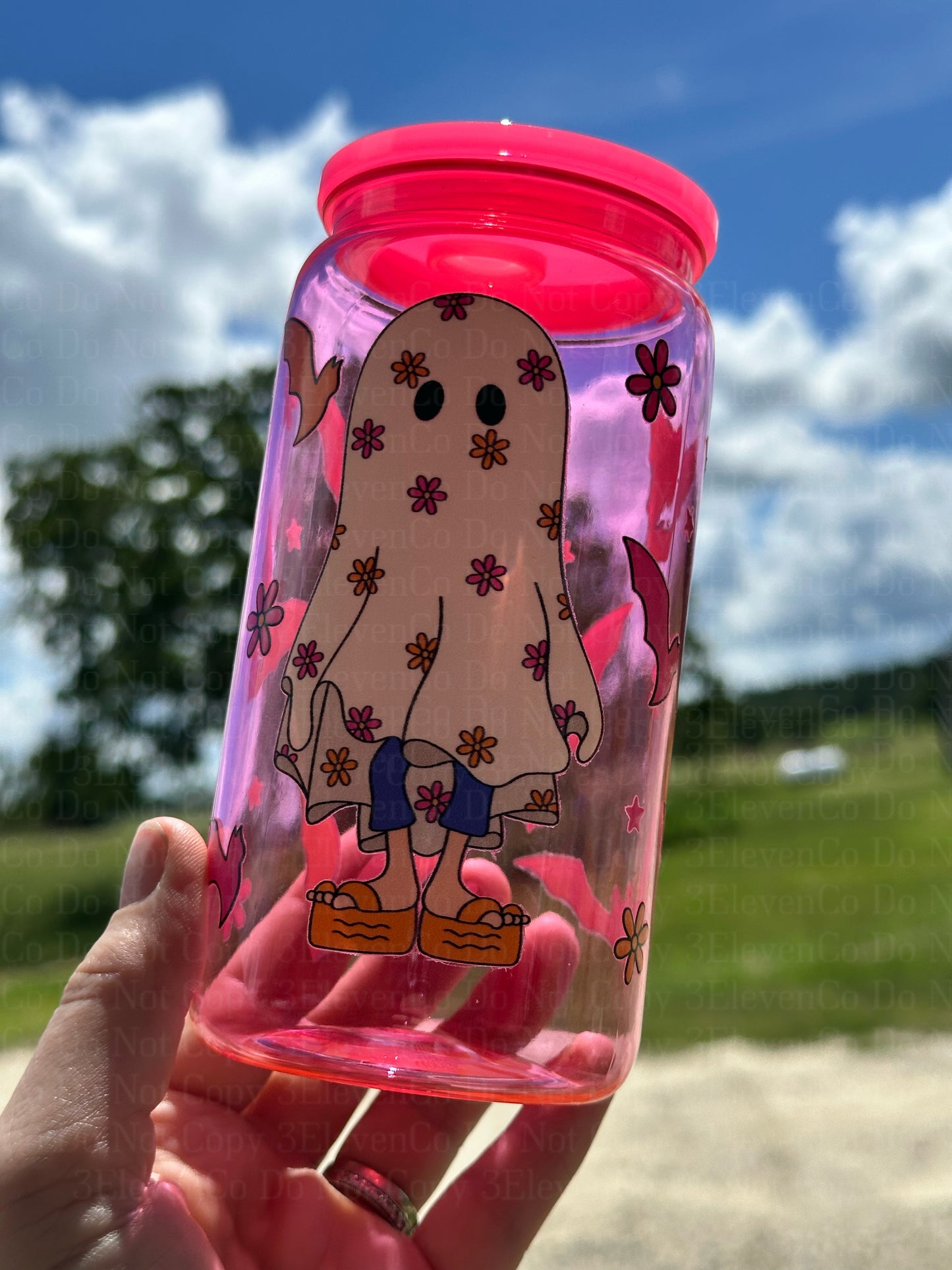 Ghost Lizzie acrylic tumbler