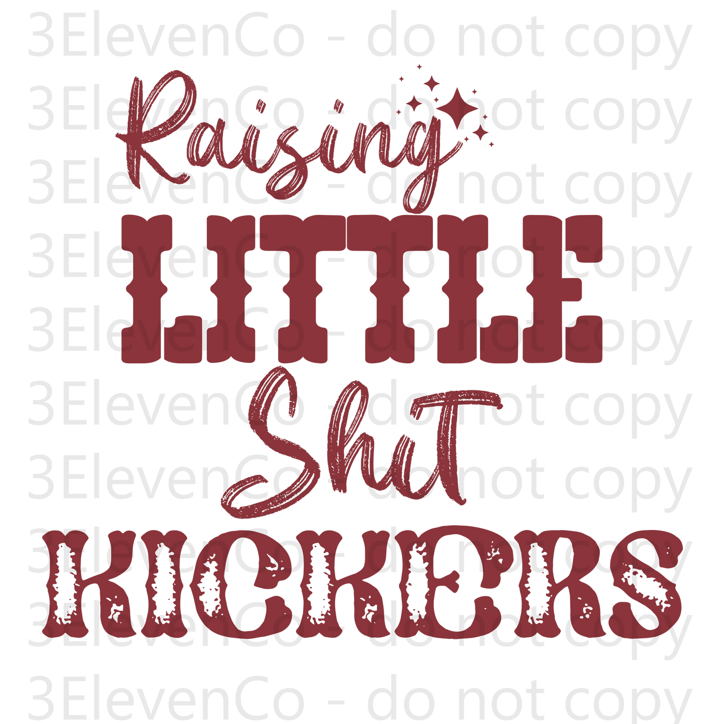 VD 2025 raising little shit kickers DTF transfer |Feb|