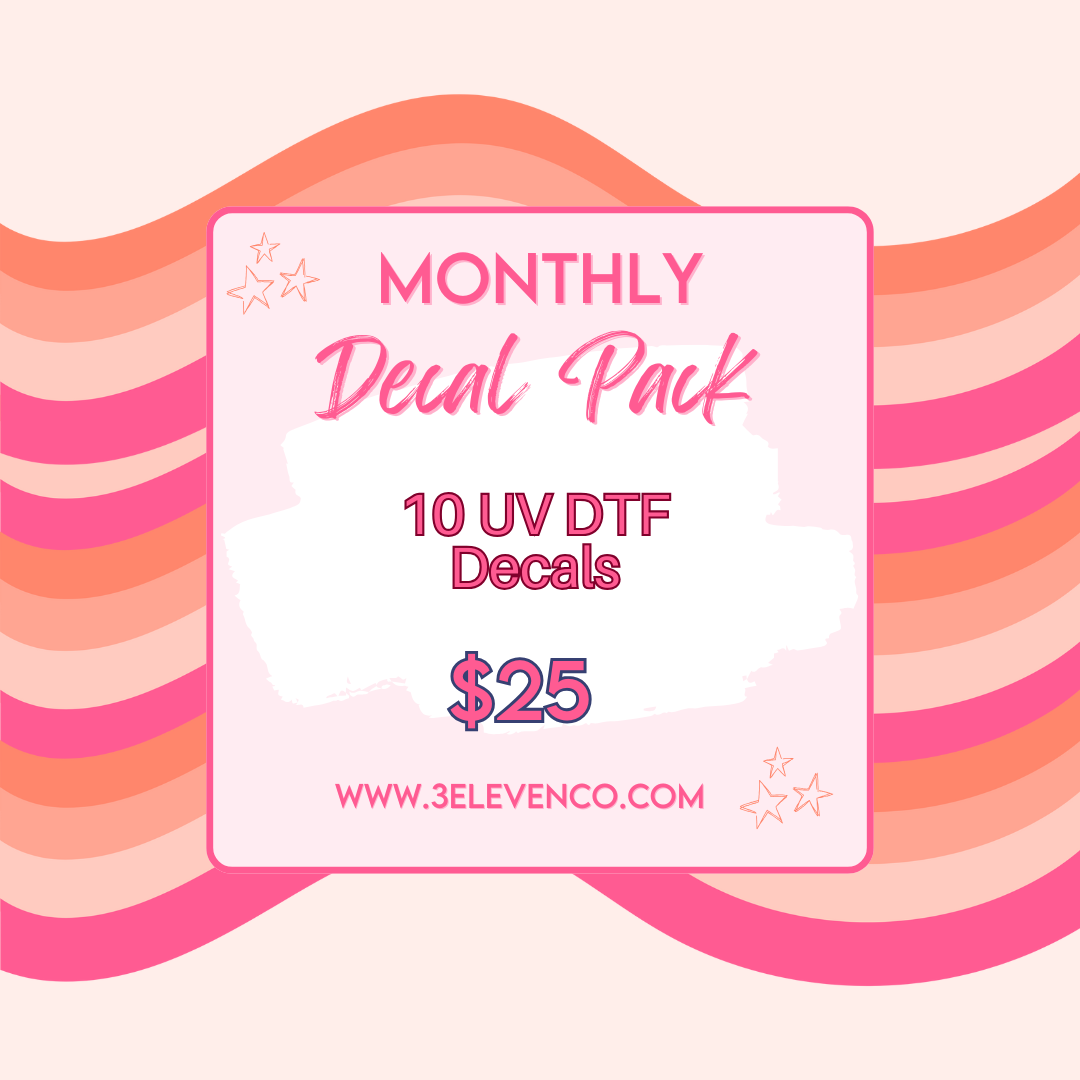 Monthly decal pack