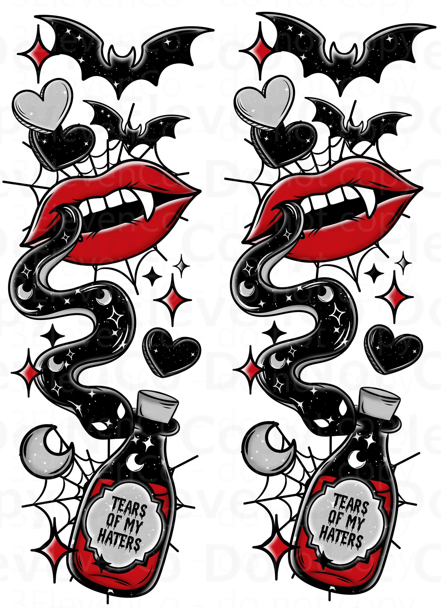 CS 2024 bite me seamless vinyl sheet | decal | vinyl wrap | UV wrap | DTF