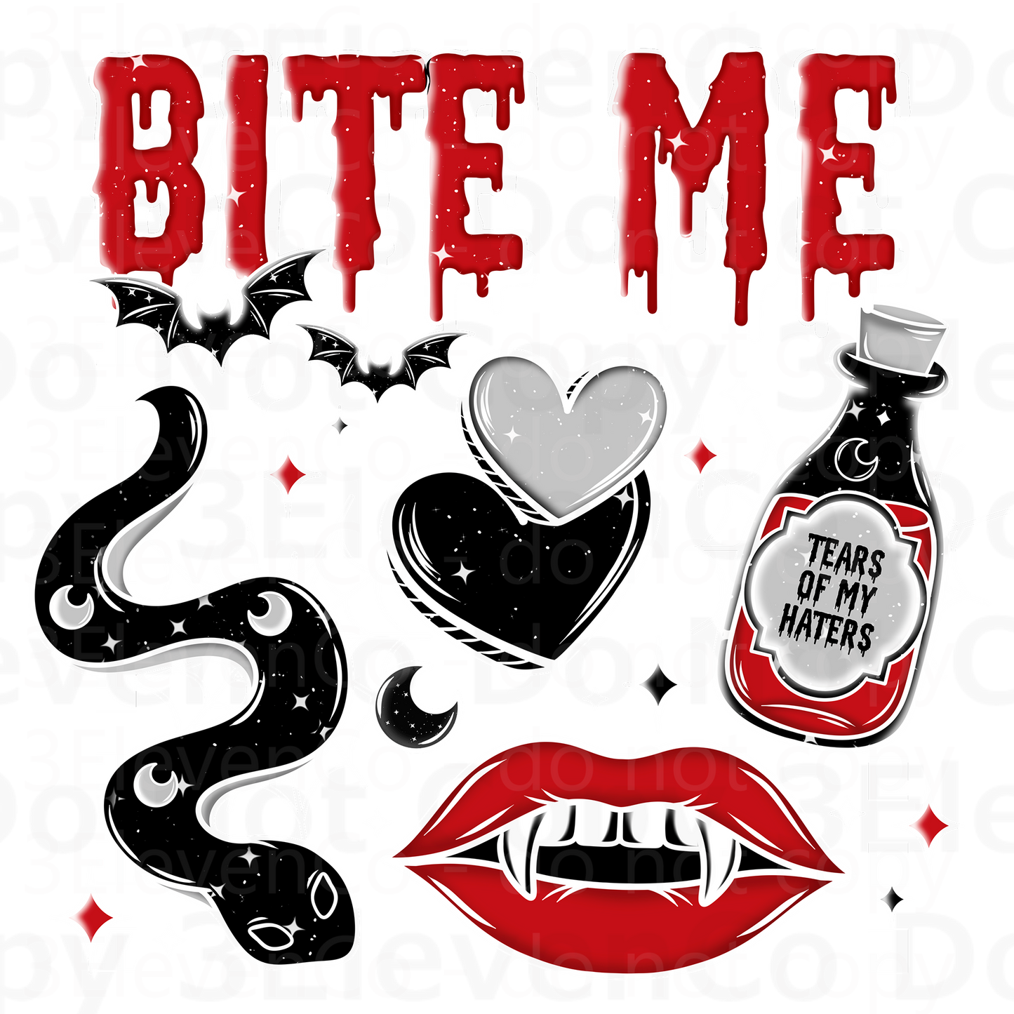 CS 2024 bite me seamless vinyl sheet | decal | vinyl wrap | UV wrap | DTF