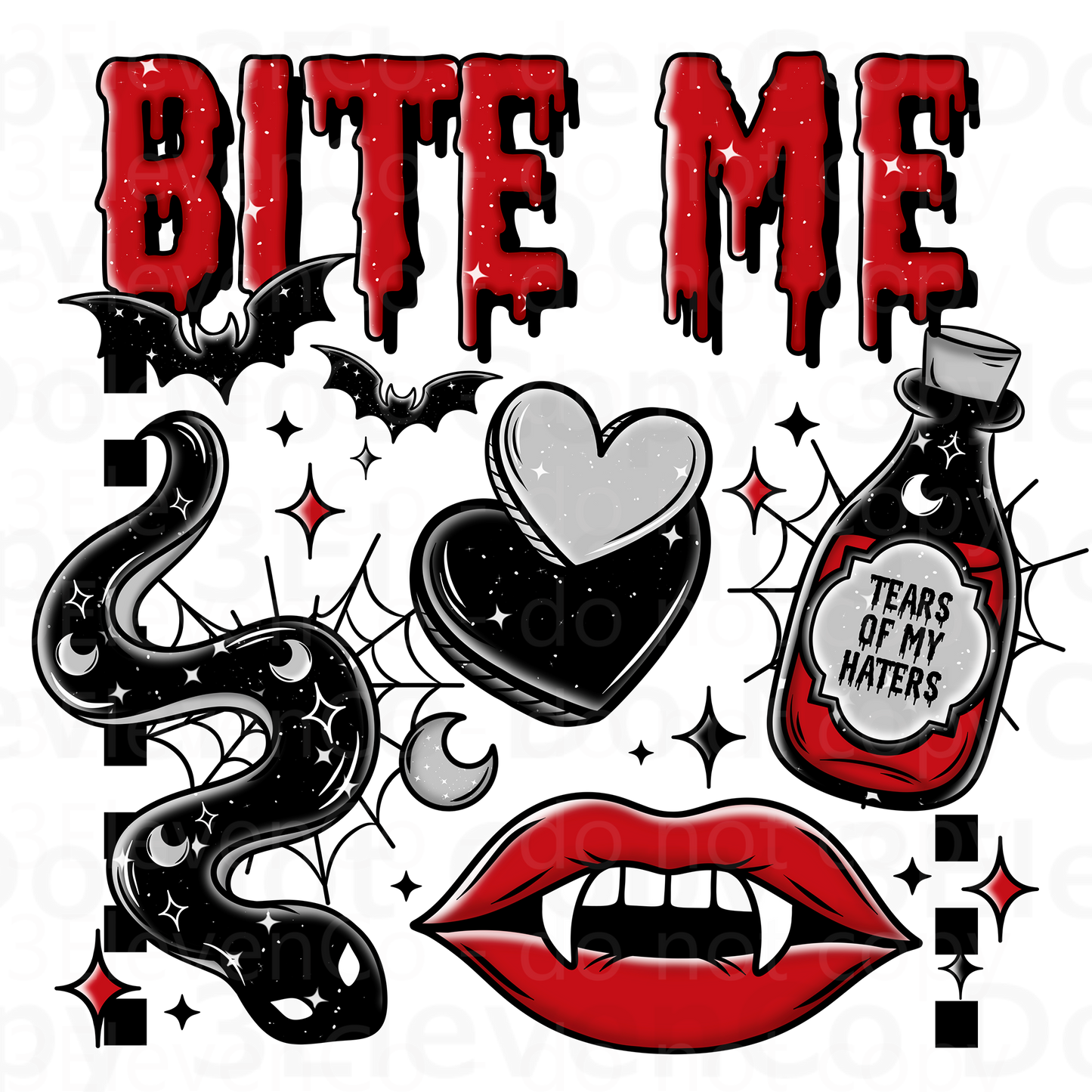 CS 2024 bite me seamless vinyl sheet | decal | vinyl wrap | UV wrap | DTF