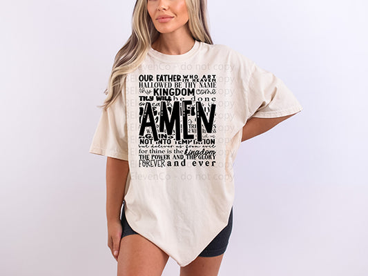 Lord's prayer tee or sweatshirt |comfort colors|