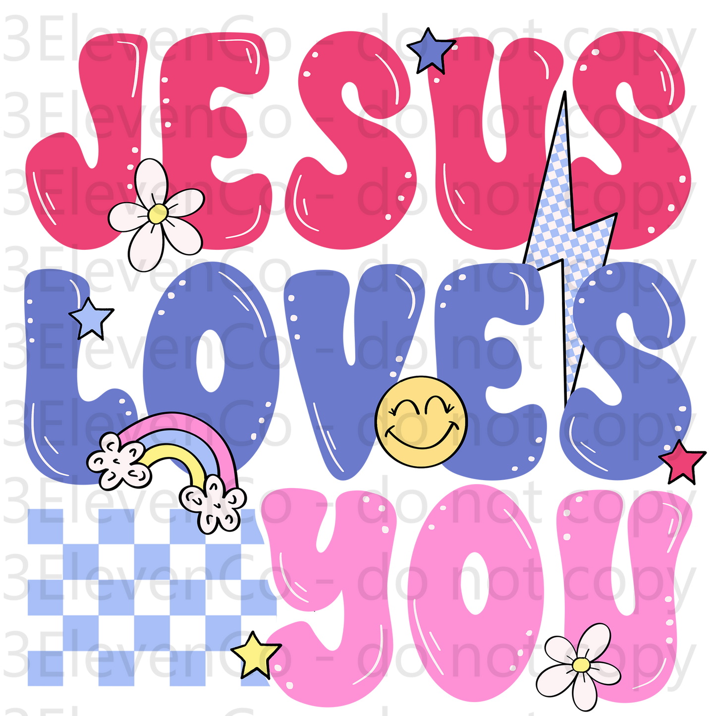 SC 2025 Jesus loves you UV DTF decal