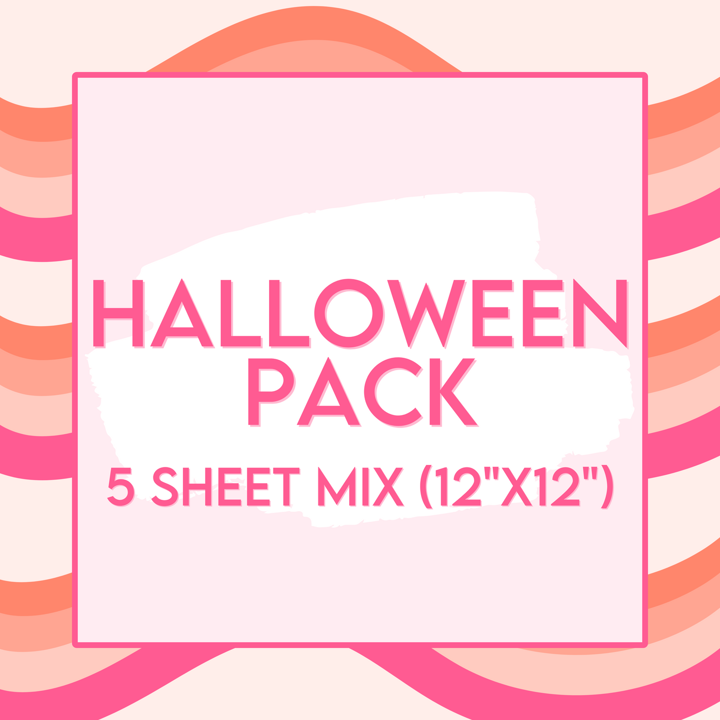 halloween mix packs vinyl sheet