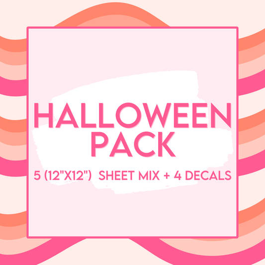 halloween mix packs vinyl sheet