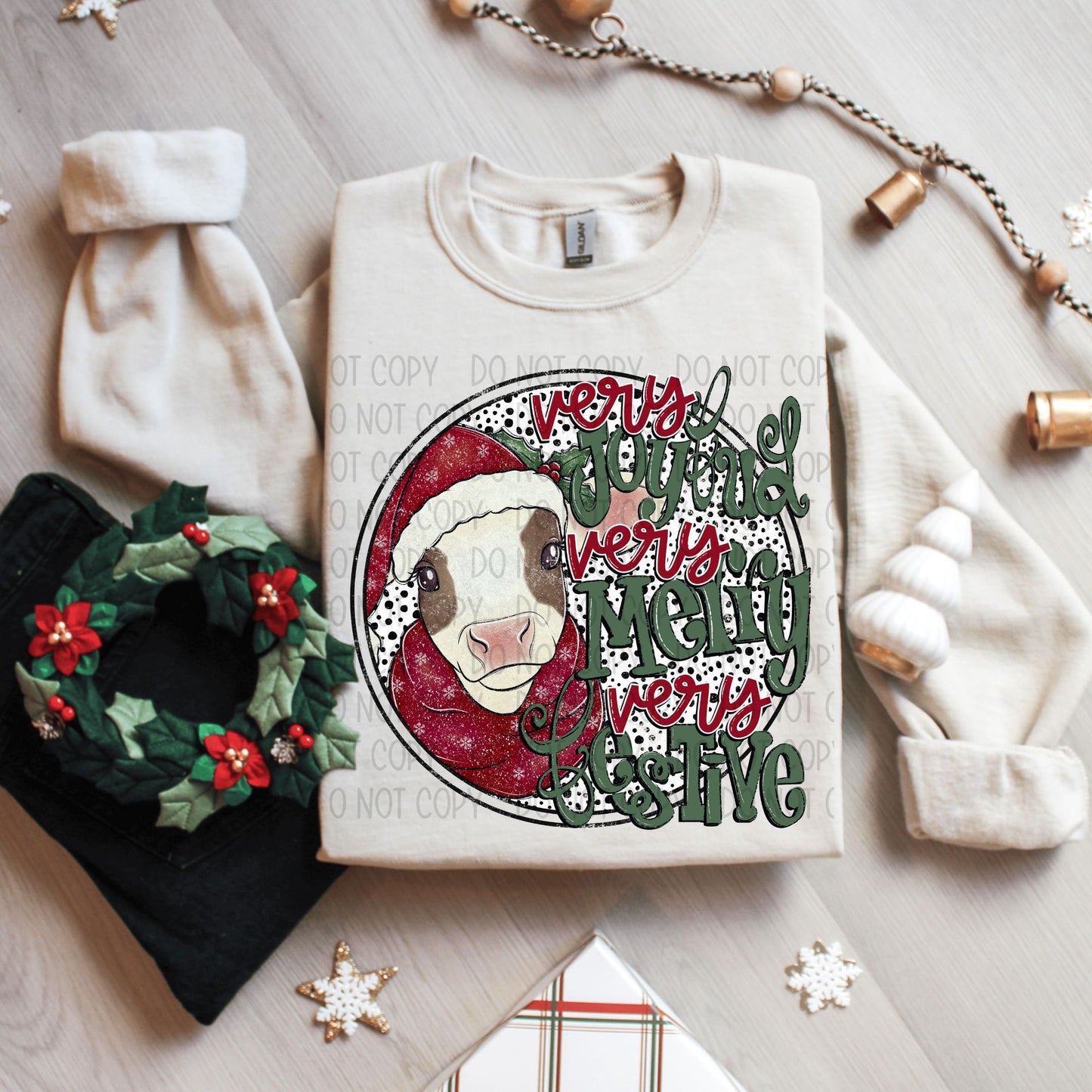 very joyous Christmas sweatshirt