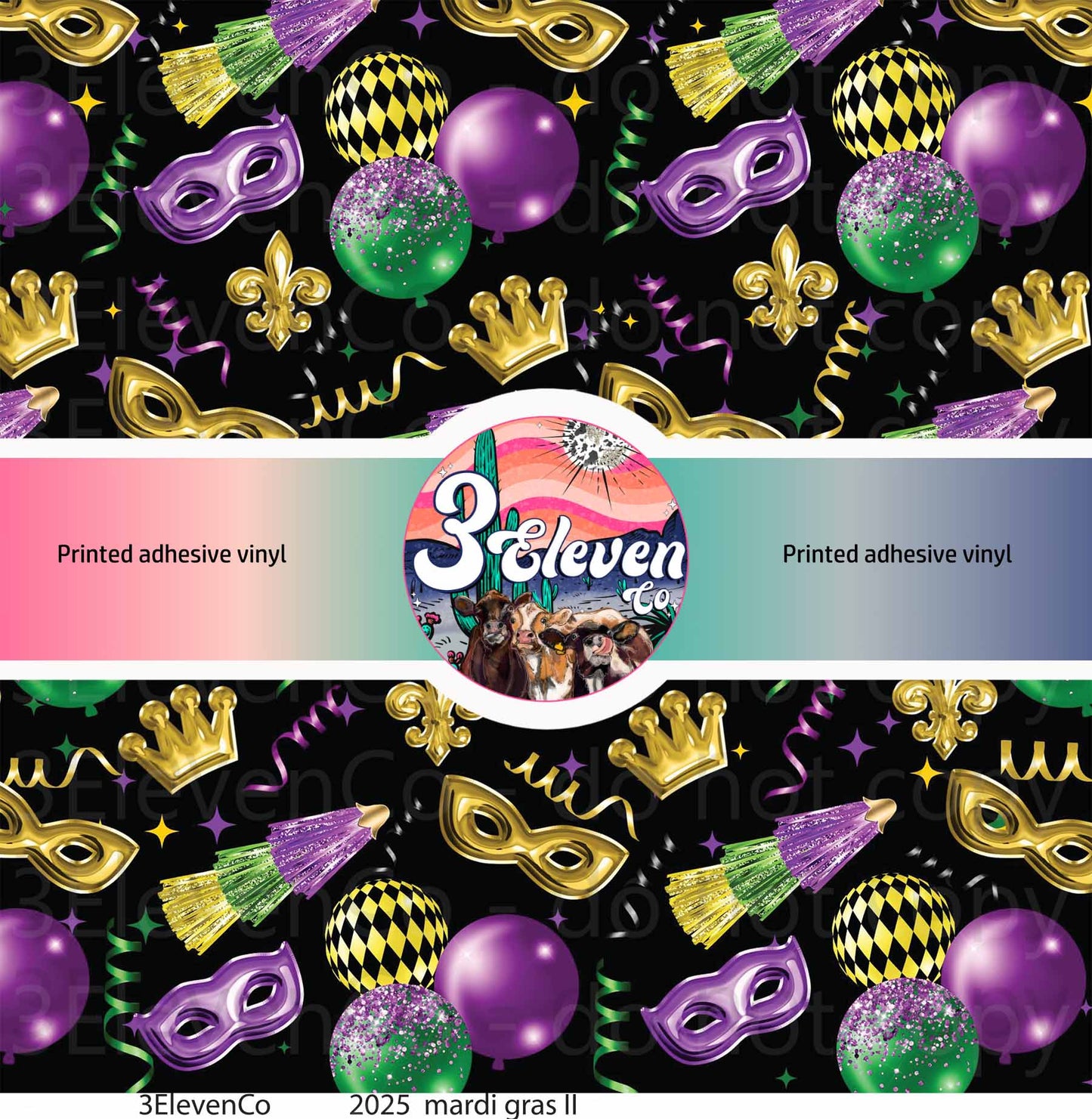 2025 mardi gras vinyl sheet |jan|