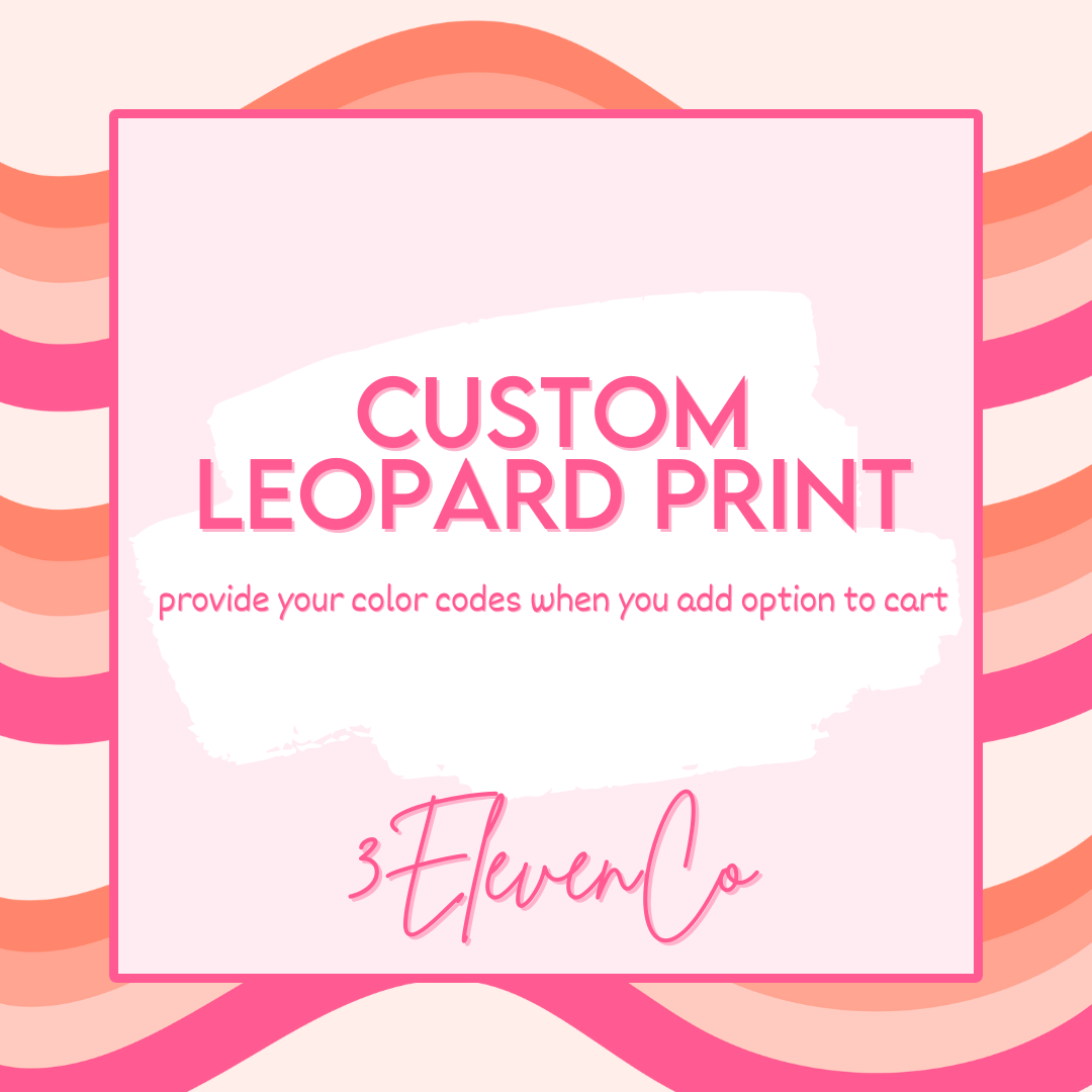 CUSTOM LEOPARD PRINT VINYL SHEET