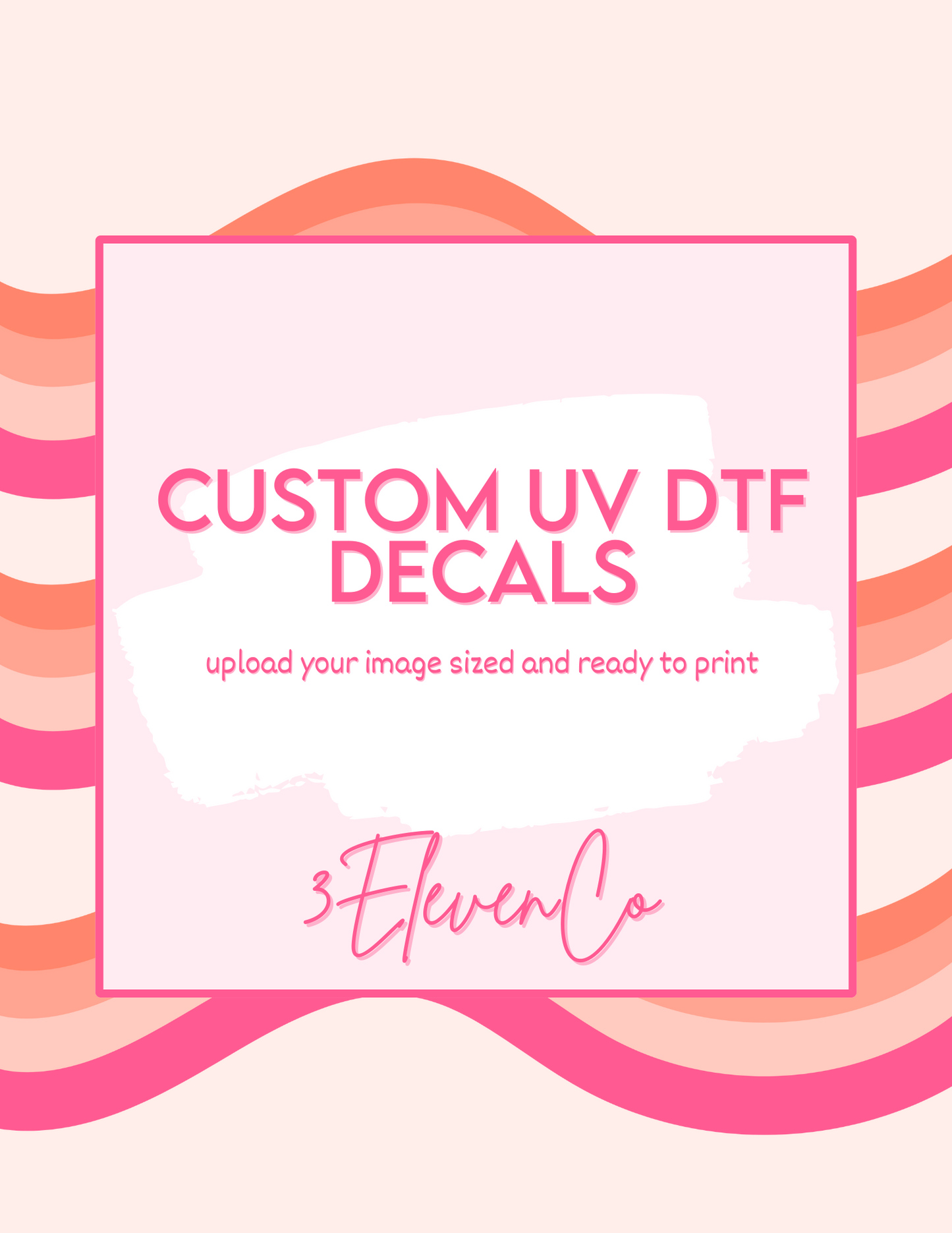 CUSTOM UV DTF decal