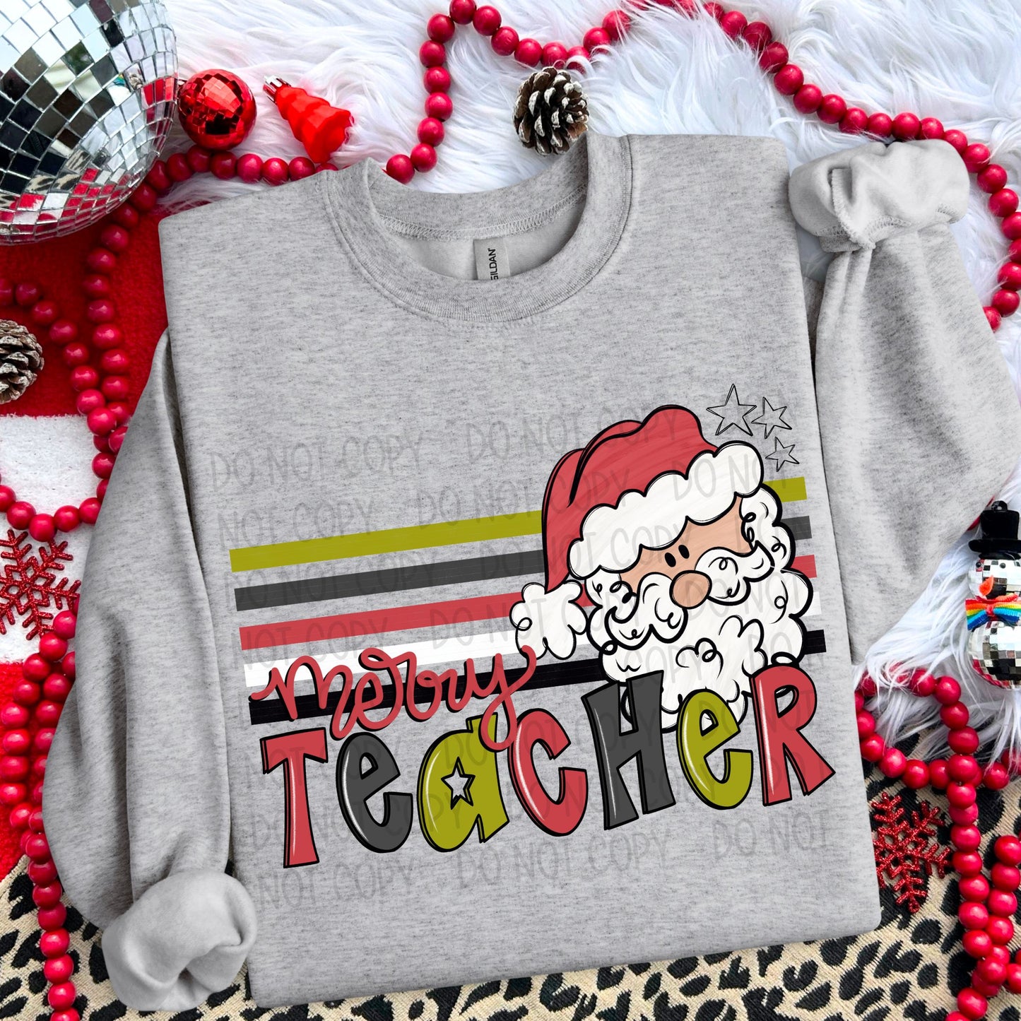 2024 OS merry teacher UV DTF decal | DTF print