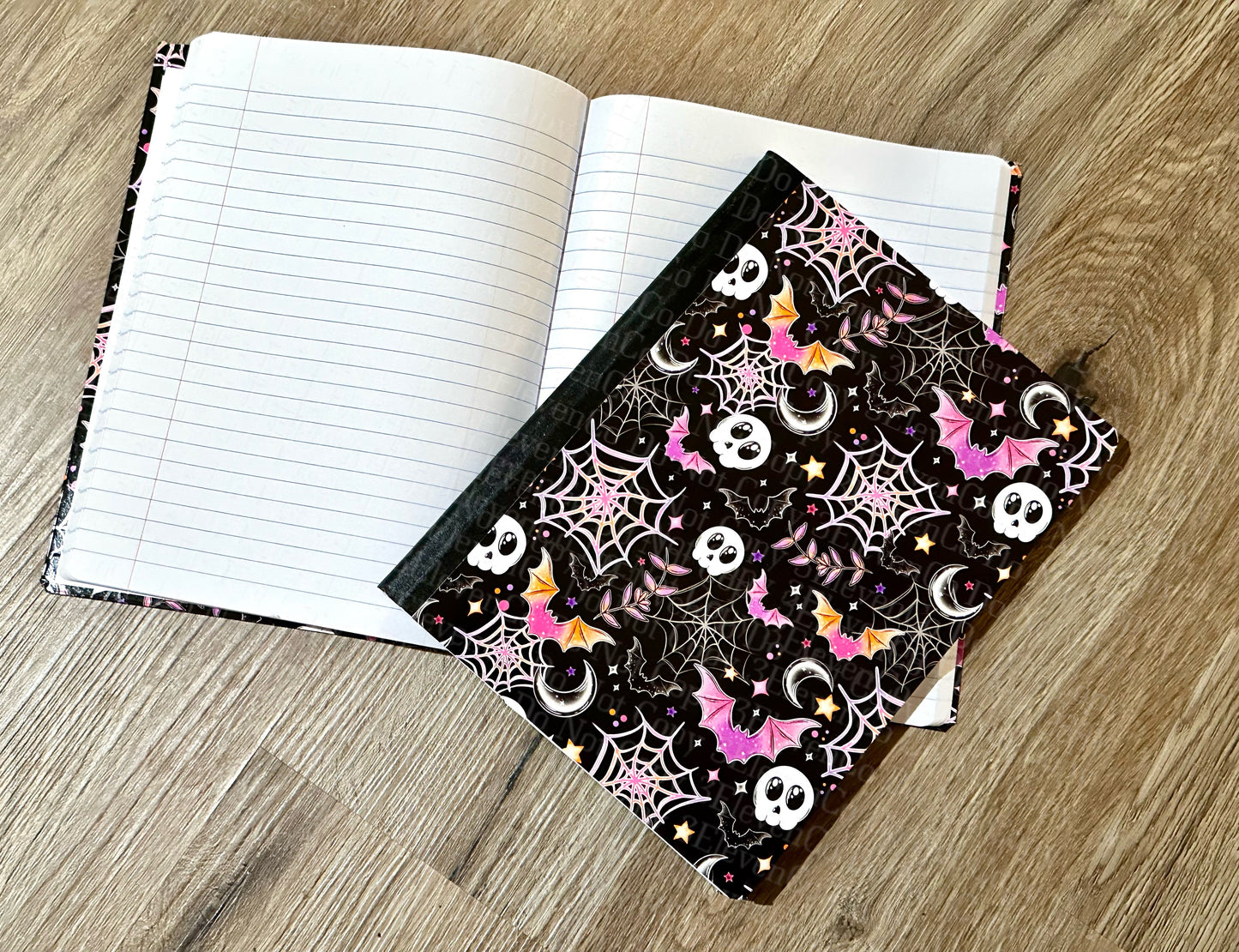 Colorful spooky magnets or notebook