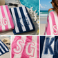 embroidered beach towels 30"x60"