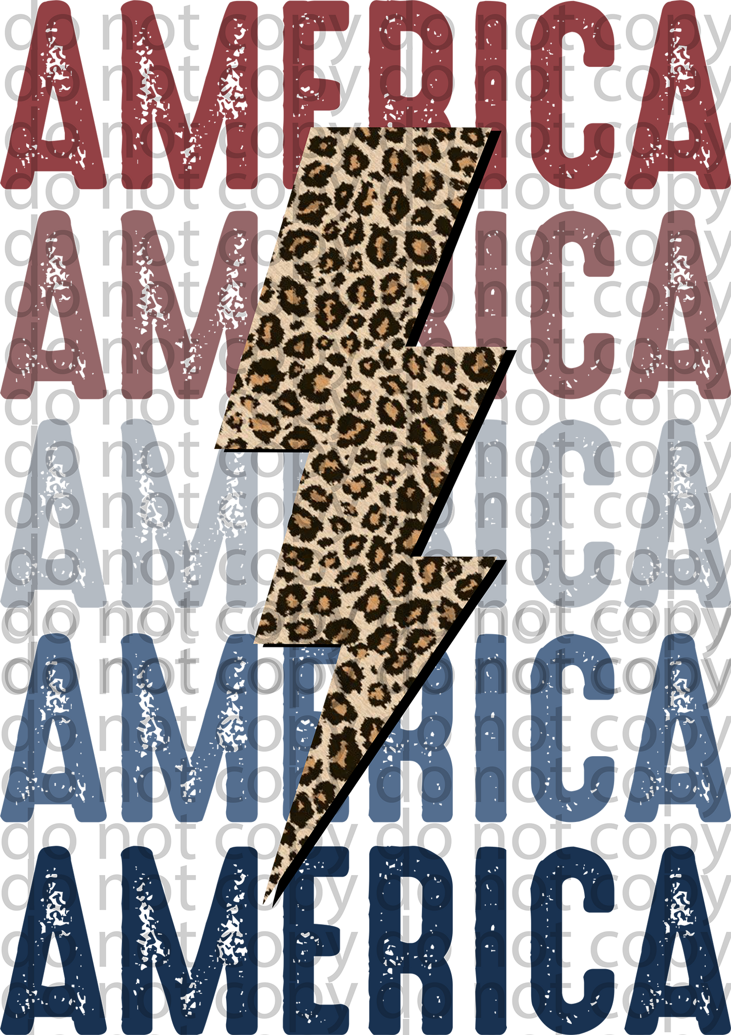 America stacked decal