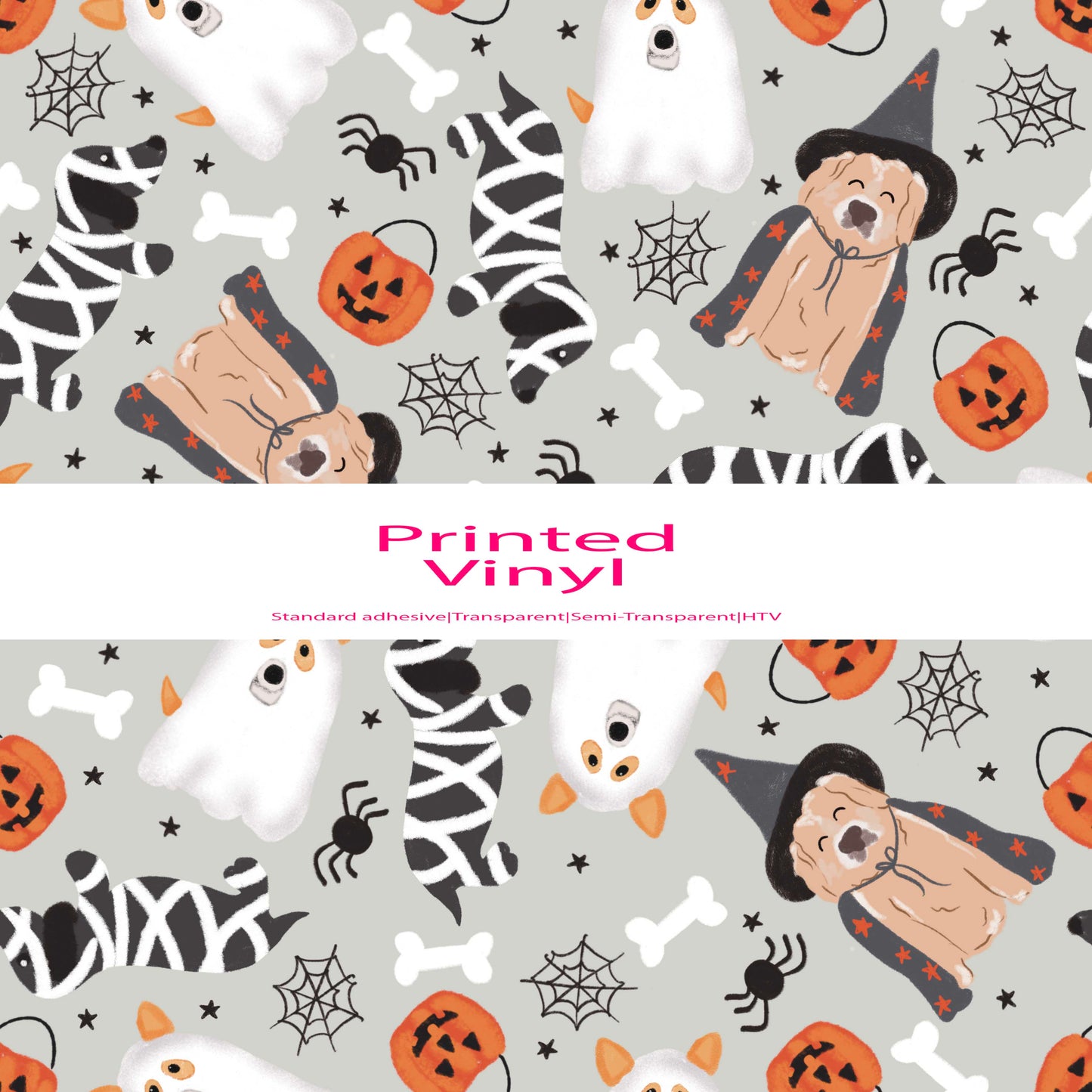 Halloween doggies vinyl sheet