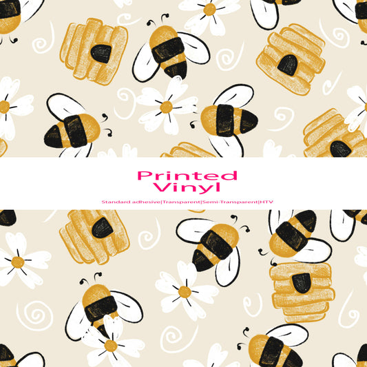 Sweet bees vinyl sheet