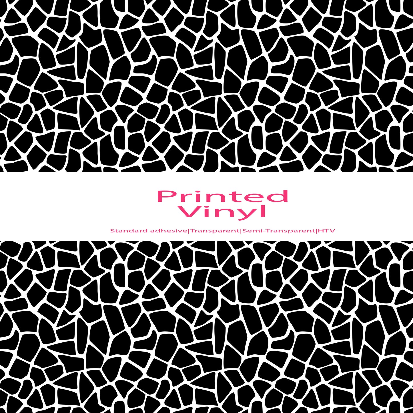 Black & white animal print collection vinyl sheet