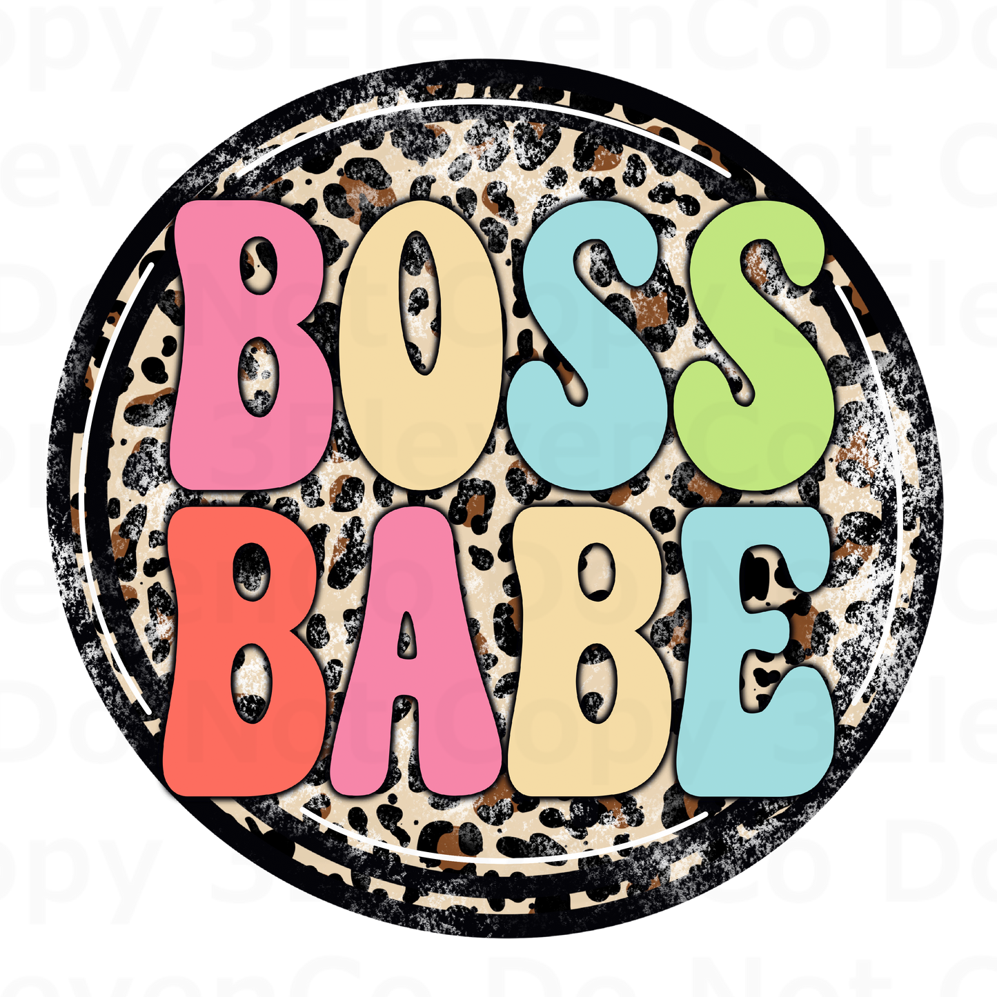 boss babe vinyl decal | UV DTF decal | DTF print