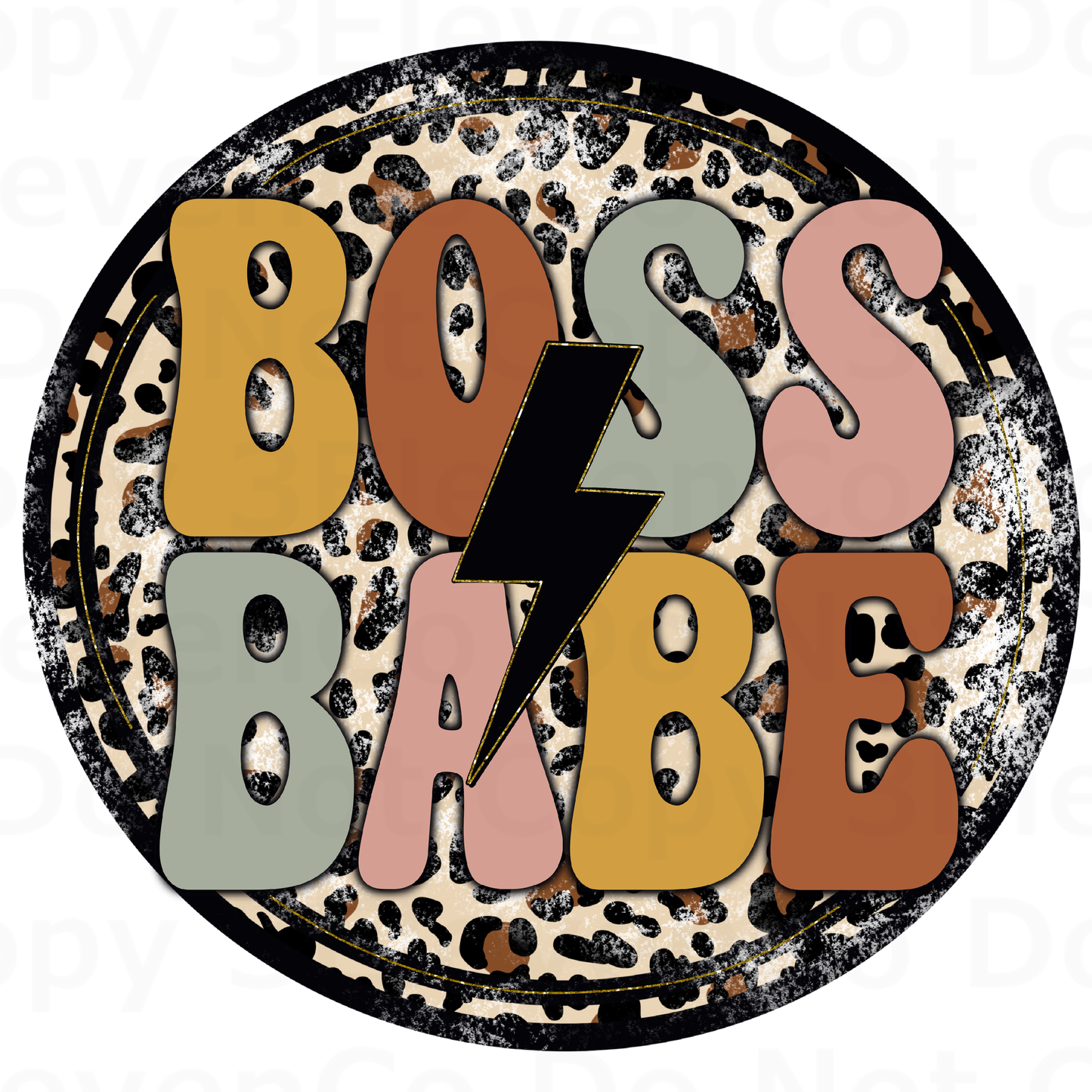 boss babe vinyl decal | UV DTF decal | DTF print