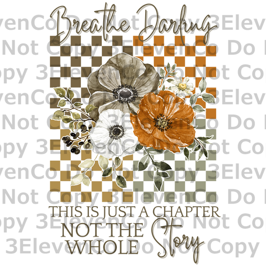 breathe darling vinyl decal | UV DTF decal | DTF print