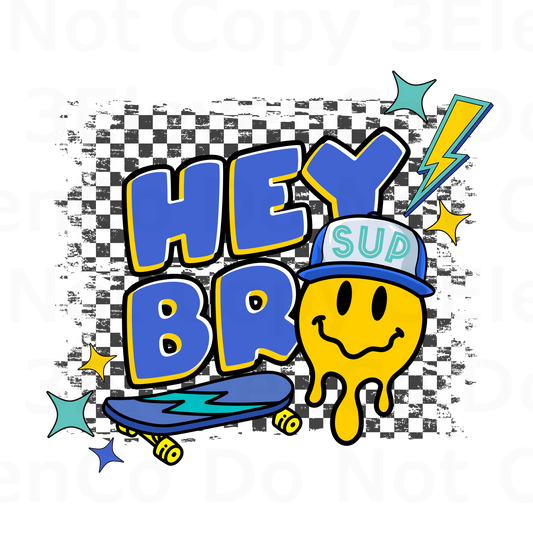 WCD 2024 hey bro vinyl decal | UV decal | DTF print