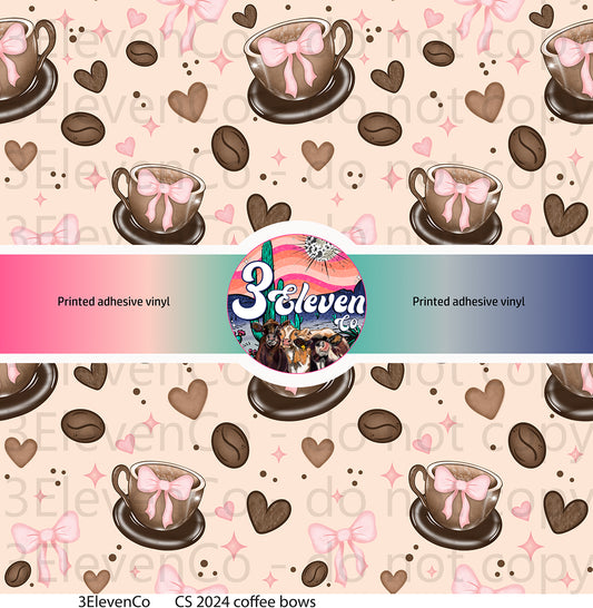 CS 2024 coffee bows vinyl sheet (dec)