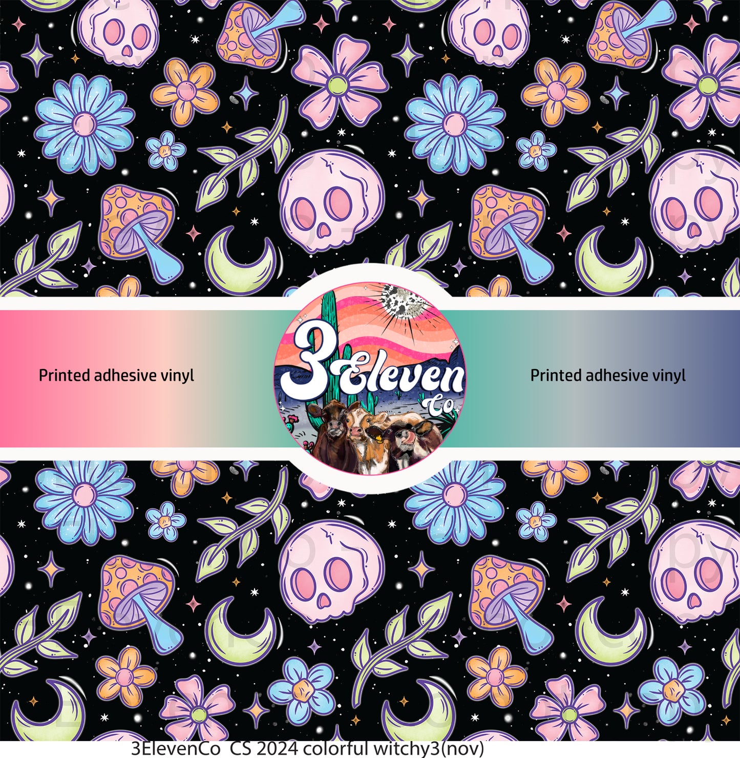 CS 2024 colorful witchy3 seamless vinyl sheet (nov)