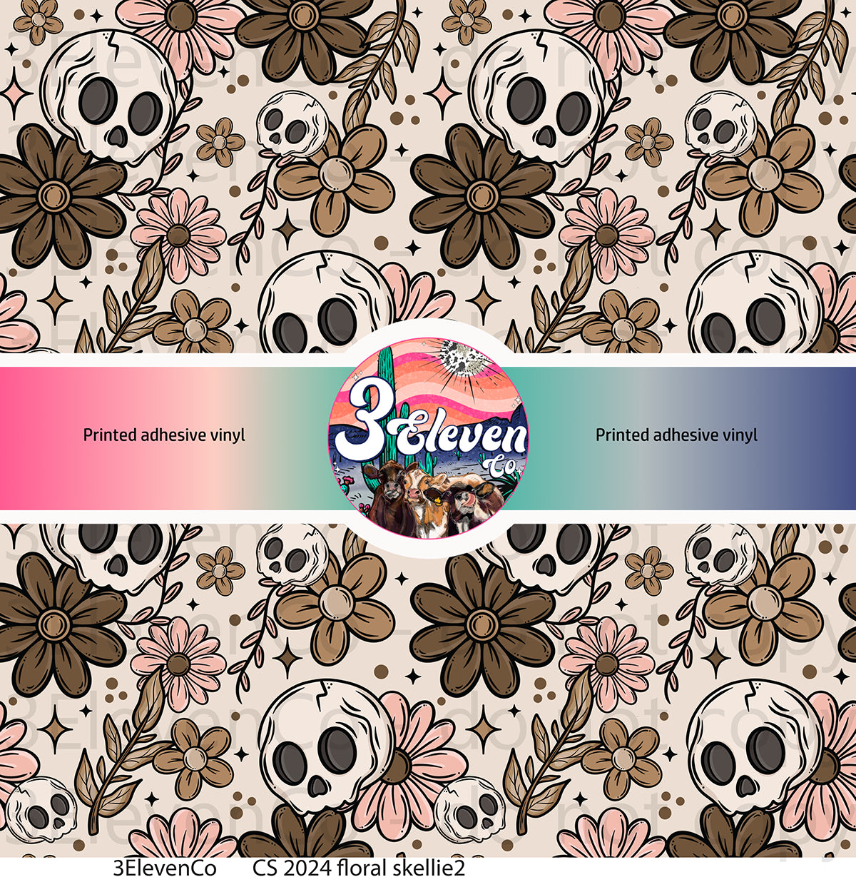 CS 2024 floral skellie2 seamless vinyl sheet (dec)