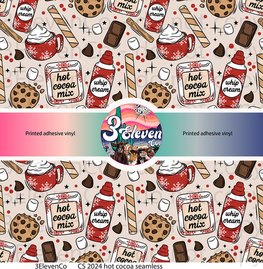 CS 2024 hot cocoa seamless vinyl sheet (dec)