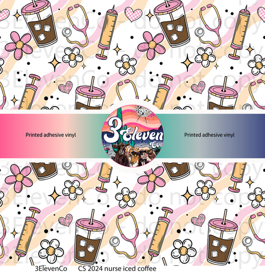 CS 2024 nurse iced coffee vinyl sheet (dec)