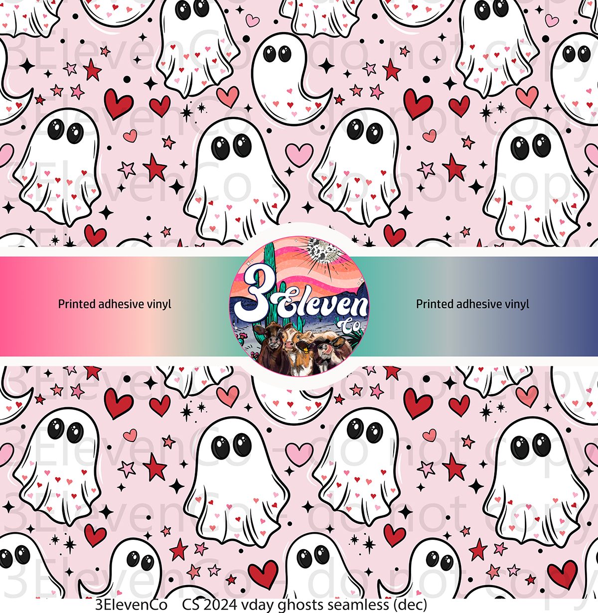 CS 2024 vday ghosties main or coord vinyl sheet