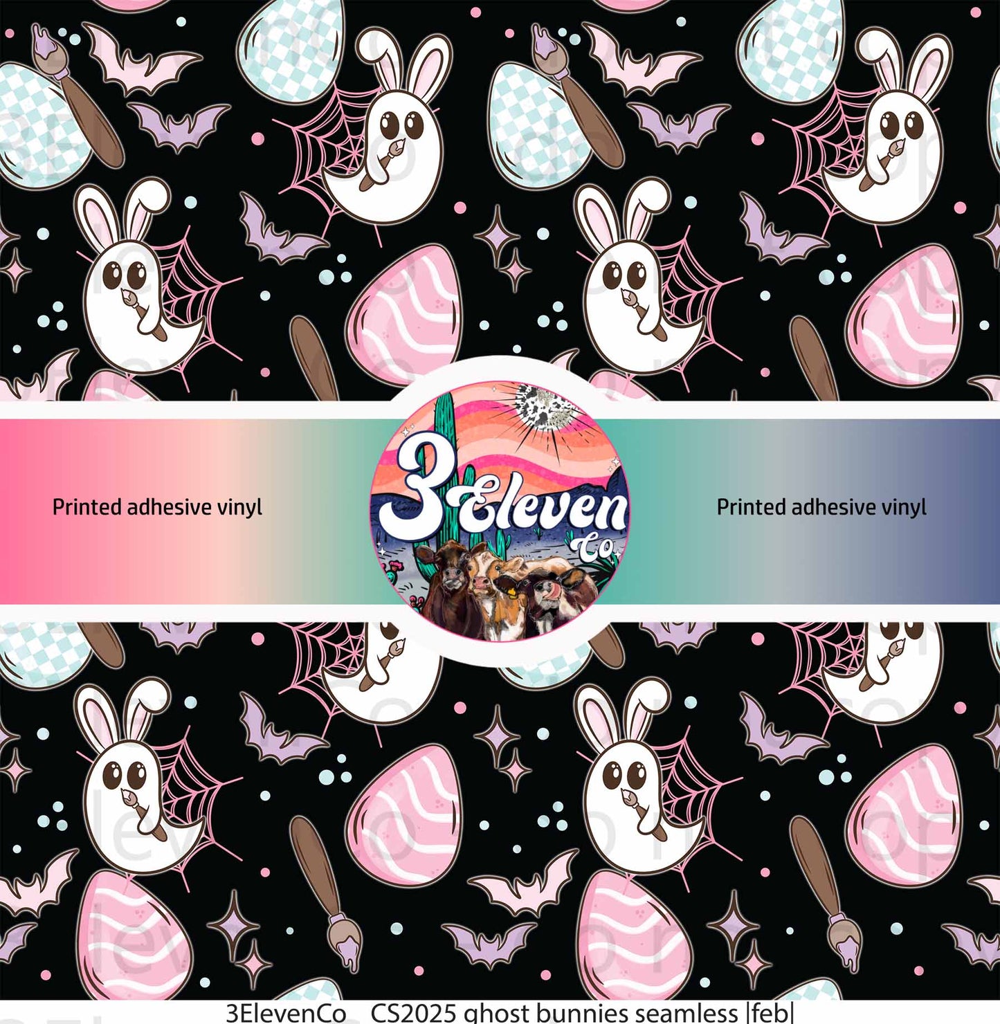 CS 2025 ghost bunnies seamless |feb|