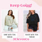 Keep Going embroidered tee or sweatshirt