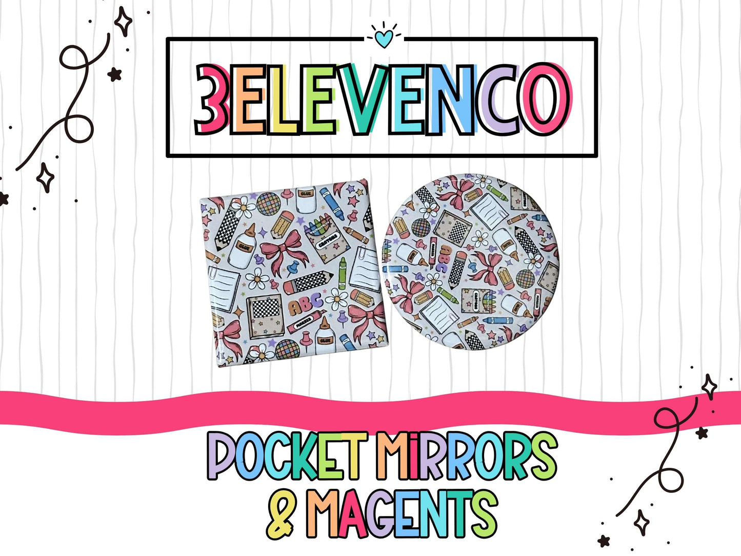 pocket mirrors & magnets 2.5"