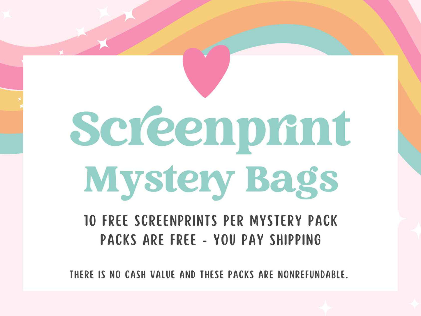 FREE SCREENPRINTS - PACK OF 15 MISC | PAY SHIPPING ONLY |