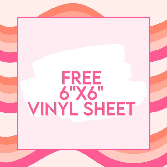 FREE 6"x6" vinyl sheets - PACK OF 5 MISC | PAY SHIPPING ONLY |