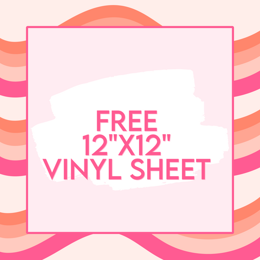 FREE 12"x12" vinyl sheets - PACK OF 5 MISC | PAY SHIPPING ONLY |