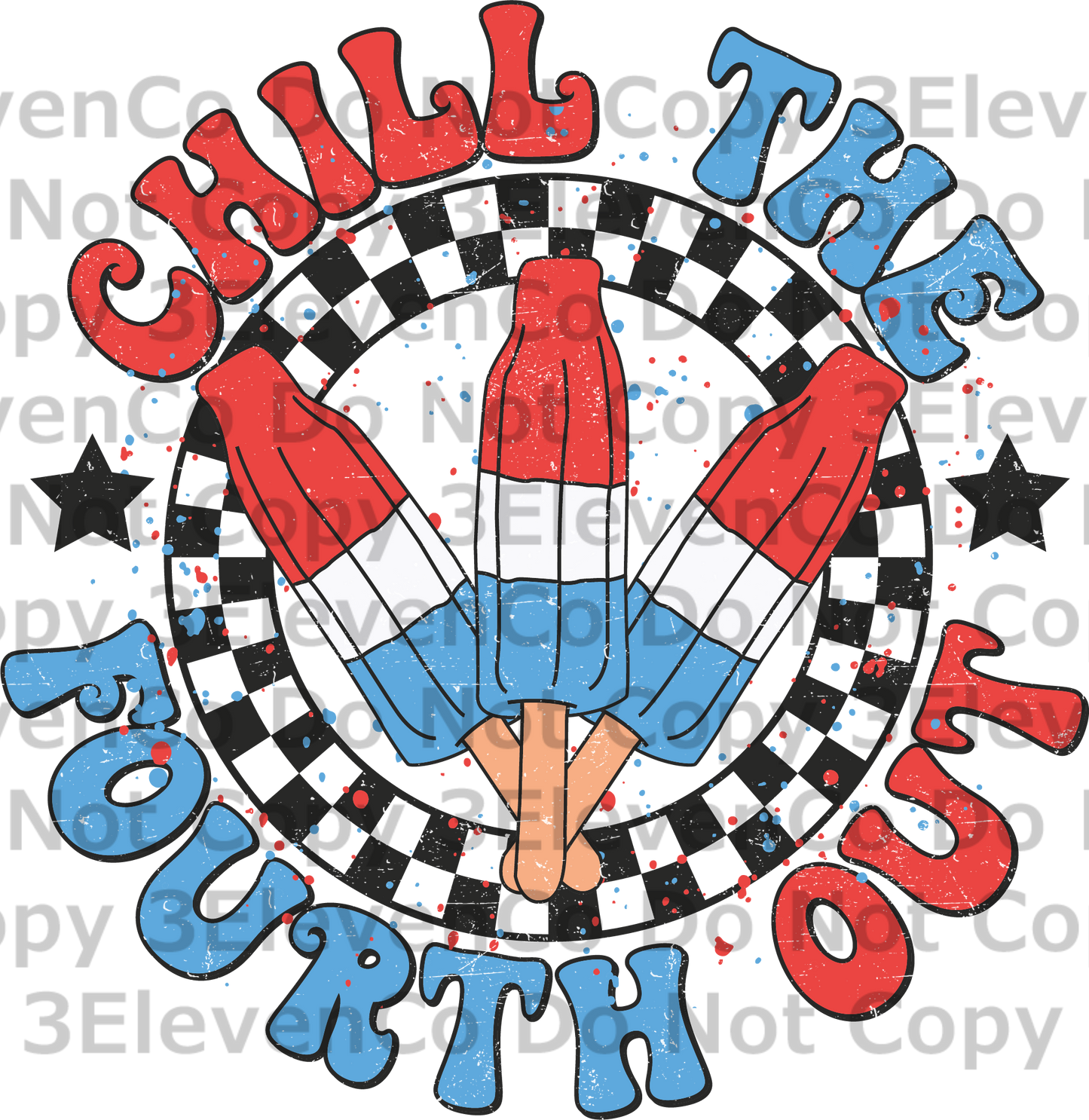 chill the fourth out vinyl decal | UV DTF decal | DTF print