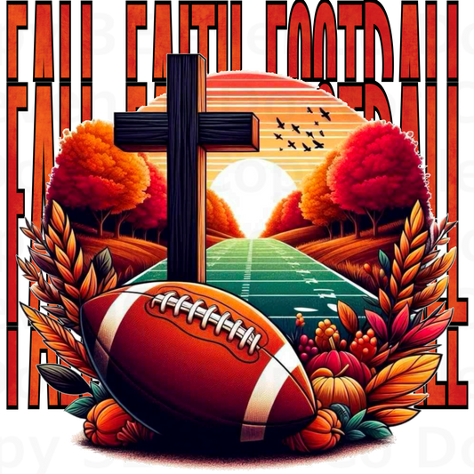 2024 fall faith football decal | UV DTF | DTF