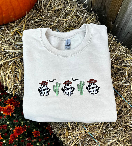 Little ghosties embroidered sweatshirt