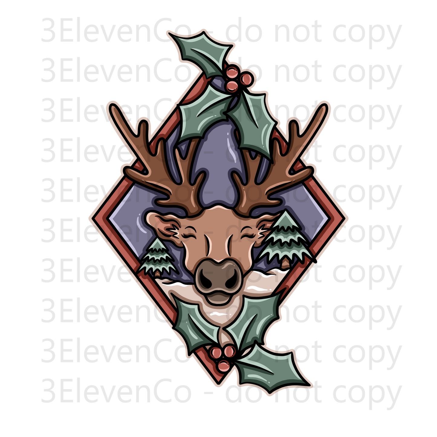 GT reindeer vinyl sheet | coord | decal