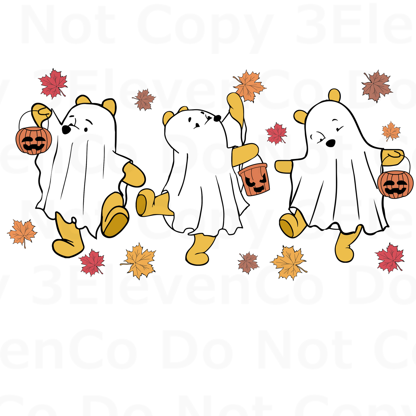 2024 pooh ghosts decal | UV DTF | DTF