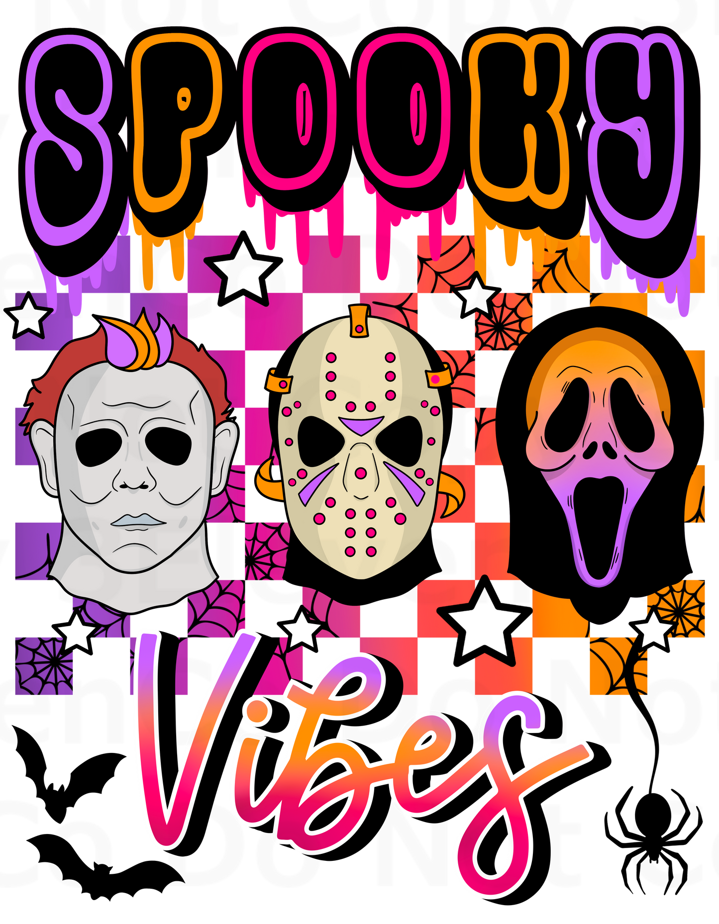 AZ spooky vibes vinyl decal | UV DTF decal | DTF print