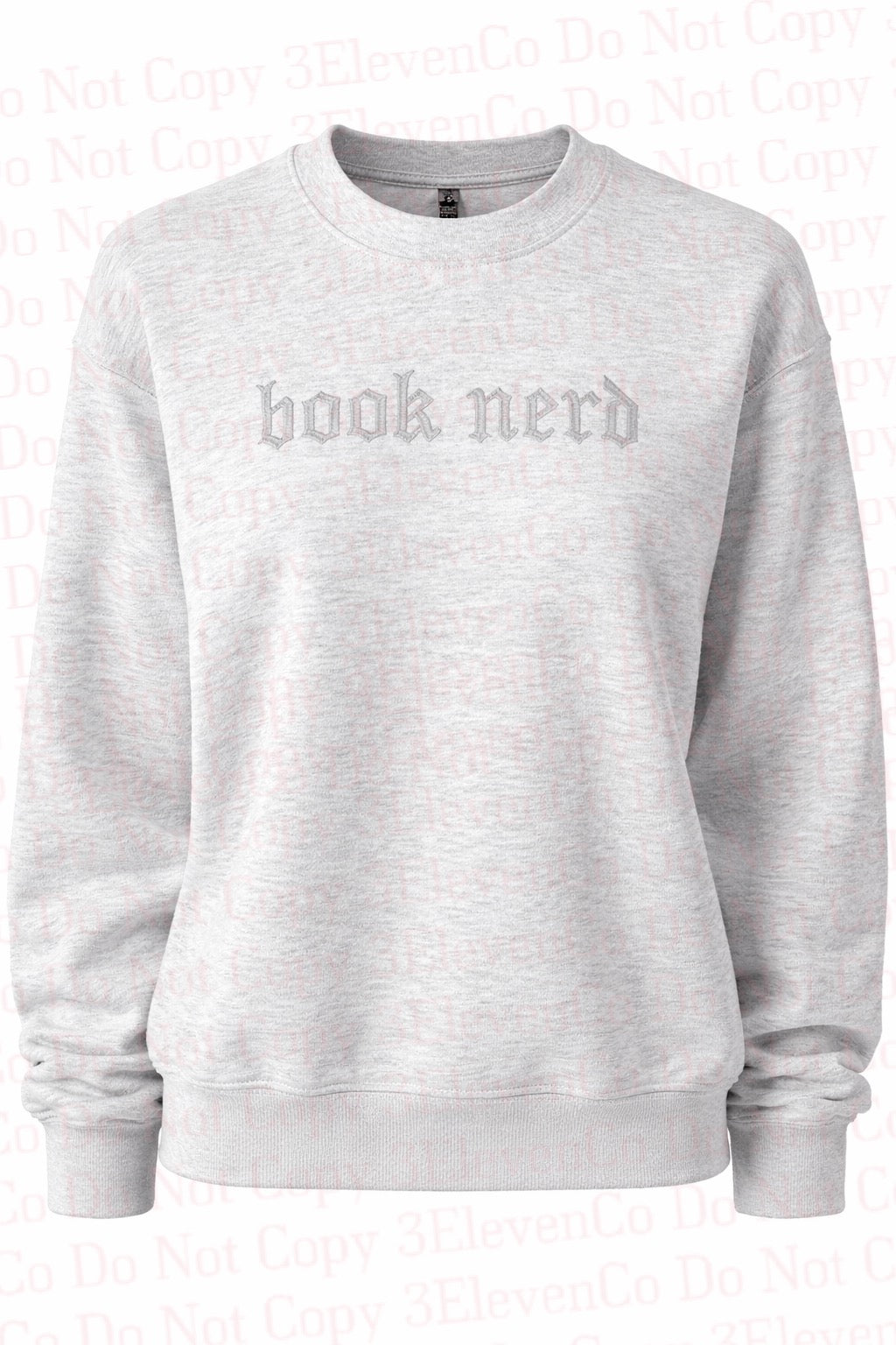 Book nerd embroidered tee or sweatshirt