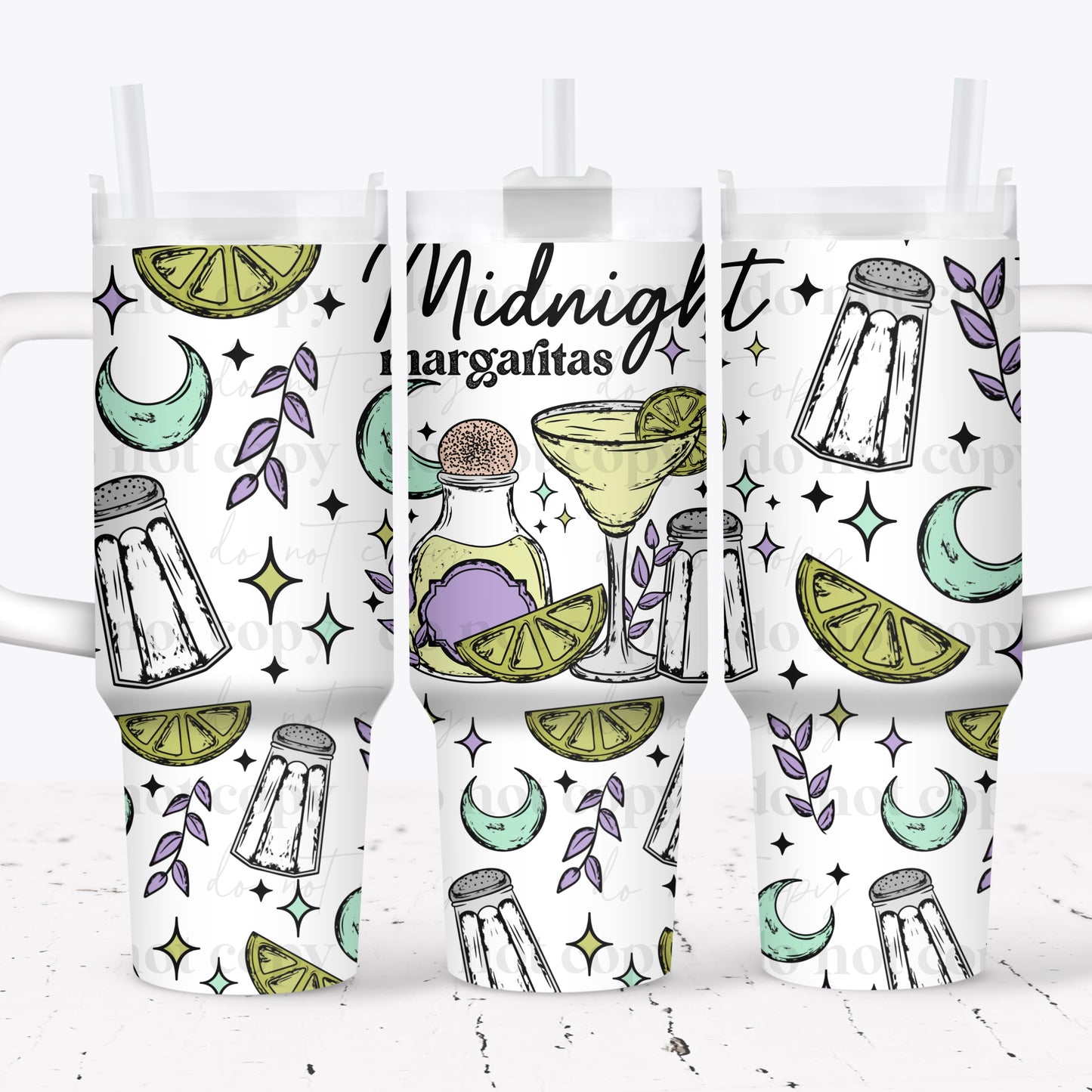 CS 2024 midnight margaritas 40 oz UV DTF wrap (dec)