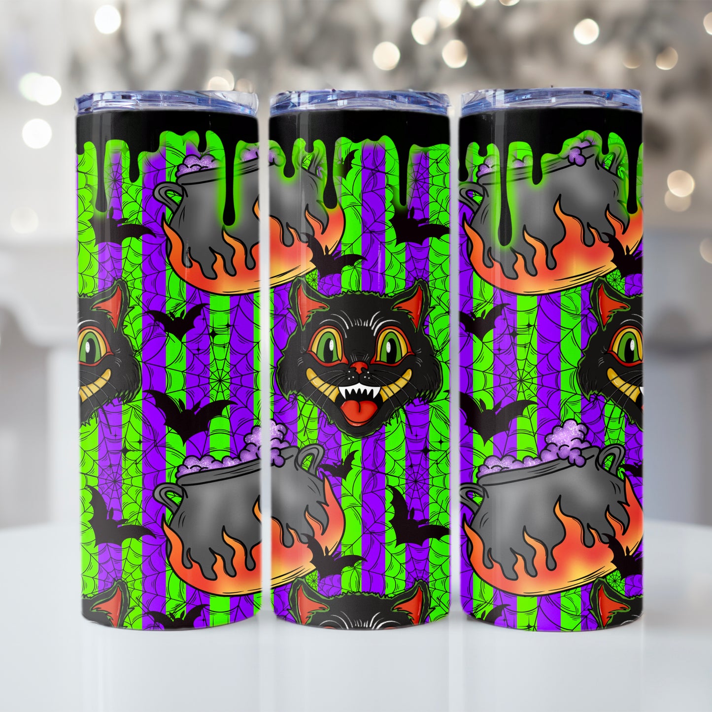 MM 2024 black cat cauldron vinyl sheet | decal | vinyl wrap | UV DTF cup wrap | DTF prints