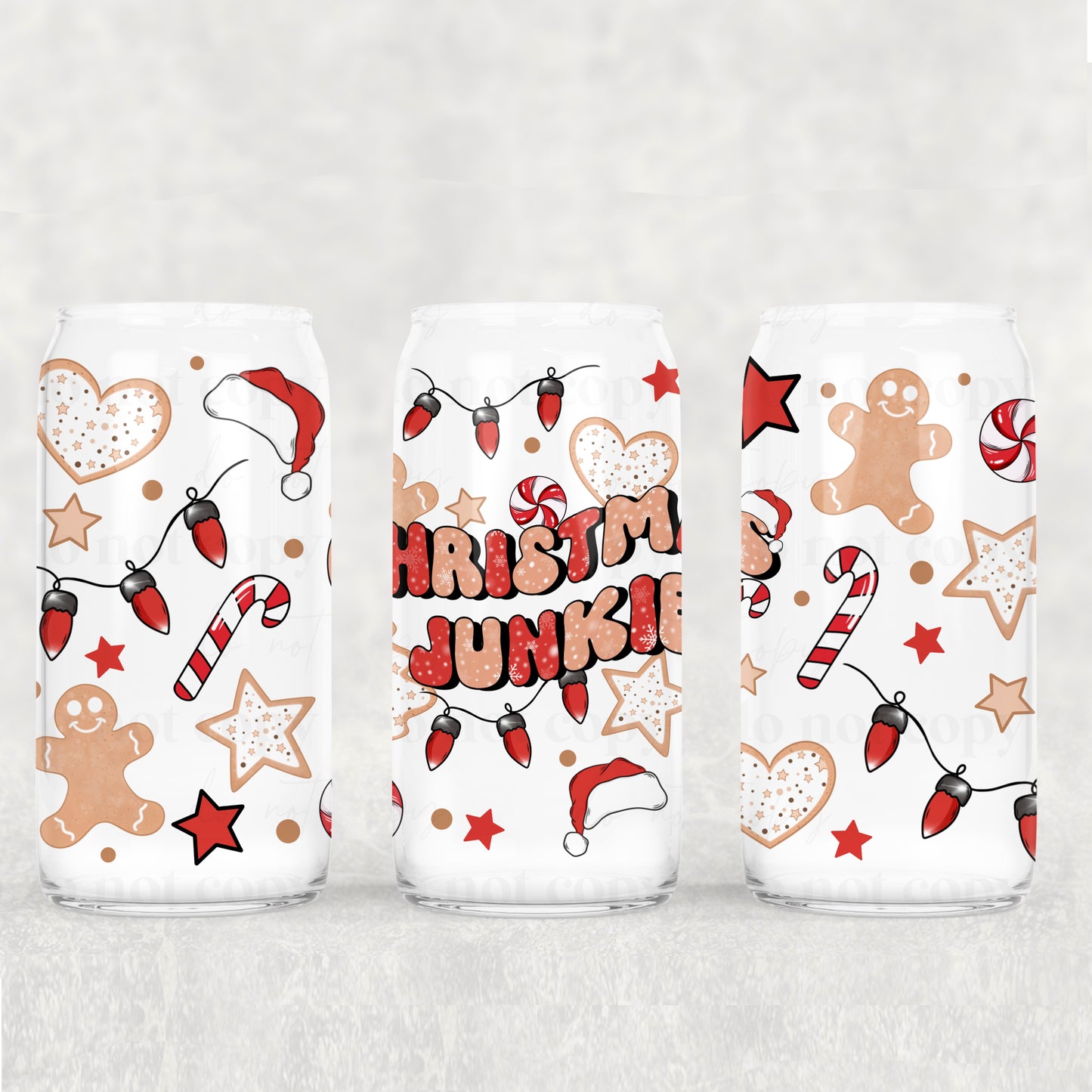 CS 2024 Christmas junkie vinyl sheet | decal | UV wrap sept