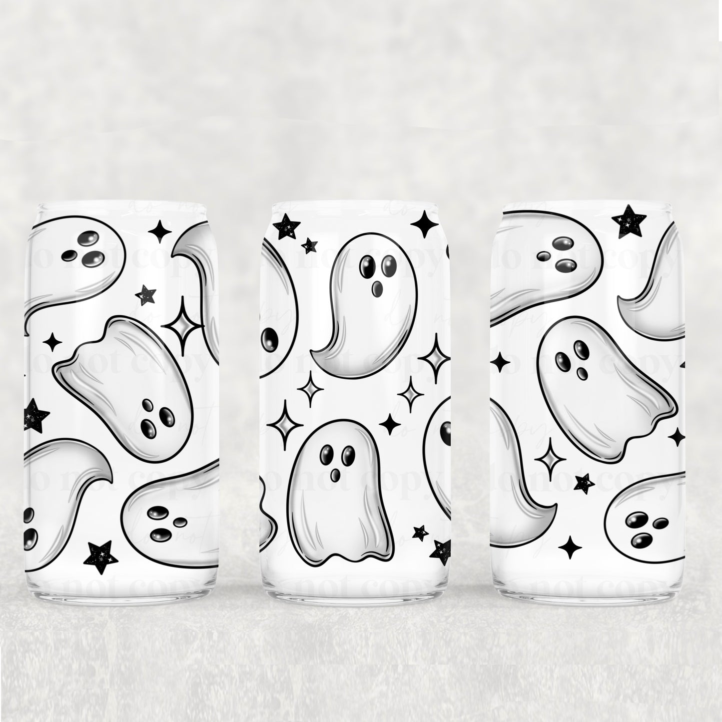 CS 2024 ghosties seamless vinyl sheet | decal | UV wrap | UV DTF