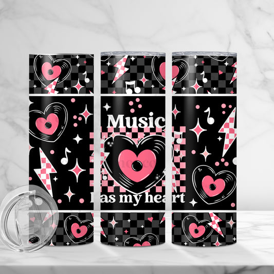 CS 2025 music has my heart 20 oz vinyl wrap | jan |