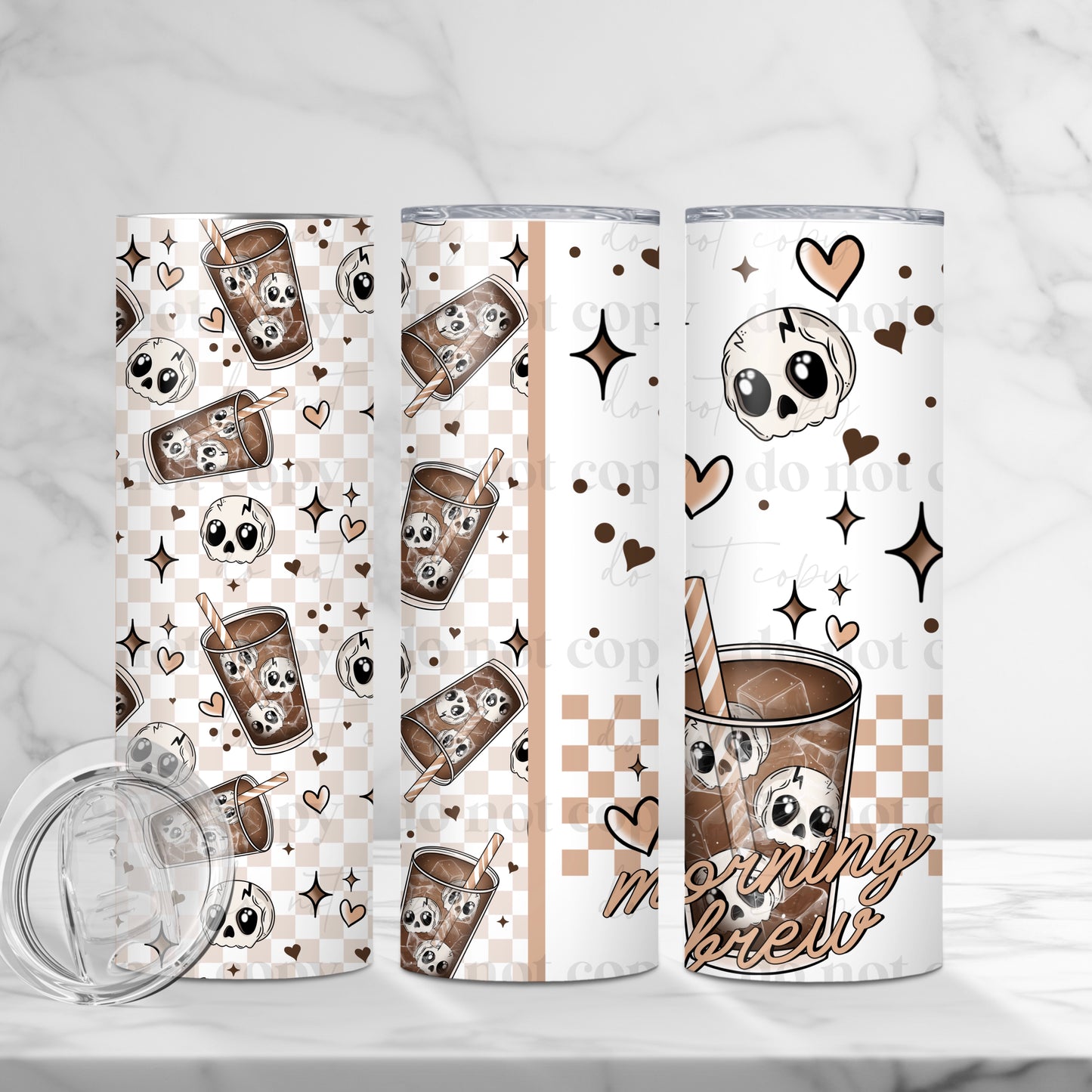 CS 2025 morning brew skull 20 oz vinyl wrap | jan |